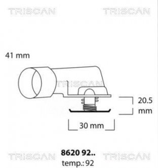 Термостат TRISCAN 8620 9292 (фото 1)