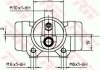 Рабочий тормозной цилиндр FORD TRANSIT 91-94 TRW BWF137 (фото 2)
