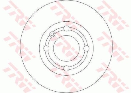 Гальмівний диск TRW DF4062 (фото 1)