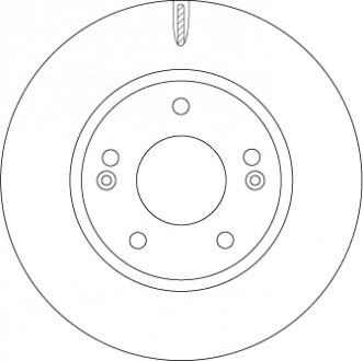 Тормозной диск 51712G2100 TRW DF6936 (фото 1)