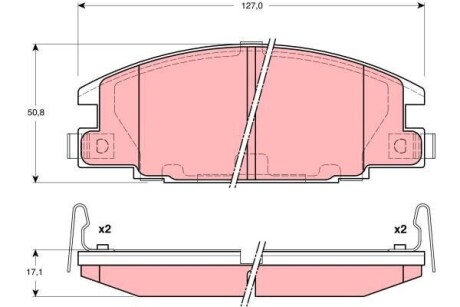 Гальмівні колодки, дискові TRW GDB3161