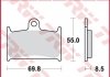 Гальмівна колодка (диск) TRW MCB595 (фото 2)