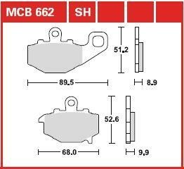 Тормозные колодки TRW MCB662 (фото 1)