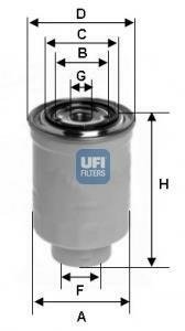 Фильтр топливный в сборе UFI 24.411.00 (фото 1)