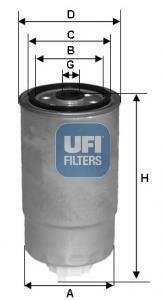 Паливний фільтр UFI 24.529.00