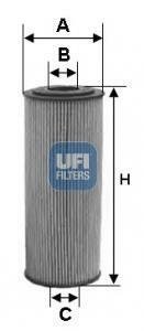 Масляний фiльтр UFI 25.155.00 (фото 1)