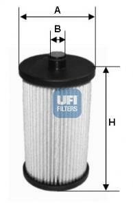 Паливний фільтр UFI 26.057.00
