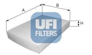 Фильтр воздушный кондиционера (салона) UFI 53.150.00