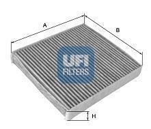 Фильтр воздушный кондиционера (салона) UFI 54.158.00 (фото 1)