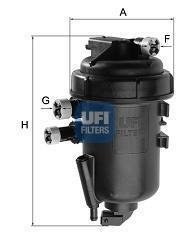 Корпус паливного фільтра UFI 55.125.00 (фото 1)