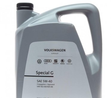 Моторное масло Special G 5W-40 синтетическое 5 л VAG Gs55502m4