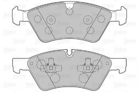 Гальмівні колодки дискові MERCEDES GL-Class/M-Glass/R-Class "3,0-5,0 "F "05>> Valeo 301107