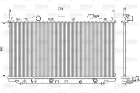 Радиатор охлаждения двигателя Valeo 701551 (фото 1)