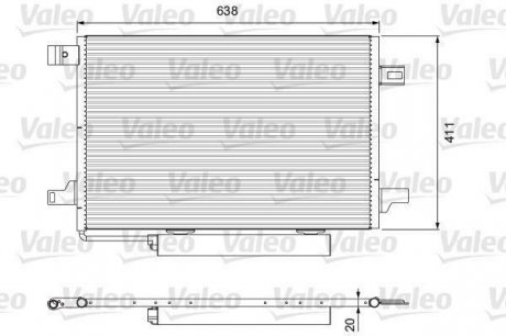 Радиатор кондиционера Valeo 814249 (фото 1)