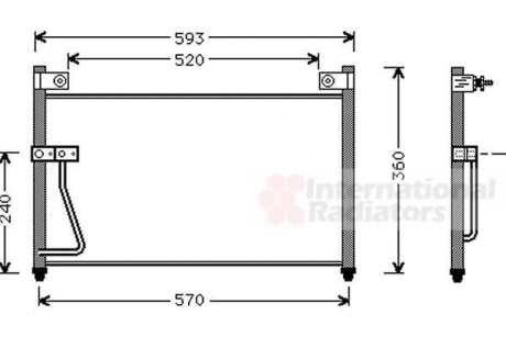 Конденсор кондиционера MAZDA 626 ALL 97- Van Wezel 27005126 (фото 1)