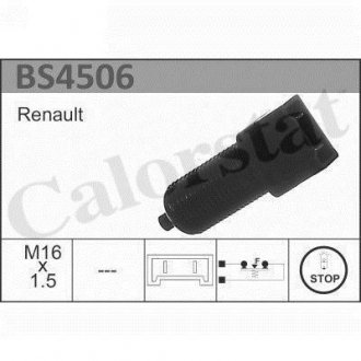 RENAULT Выключатель STOP-сигналов (под педаль) 85- Vernet BS4506