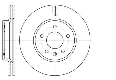 Диск тормозной перед. (Remsa) (кратно 2 шт.) Chevrolet Captiva, Opel Antara WOKING D61183.10 (фото 1)