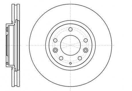 Диск тормозной Mazda CX-7 I CX-9 I / перед (кратно 2 шт.) WOKING D61236.10 (фото 1)