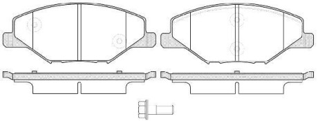 Гальмівні колодки перед. Skoda Fabia II-III 11- /VW Polo 10- (TRW) WOKING P14533.00 (фото 1)