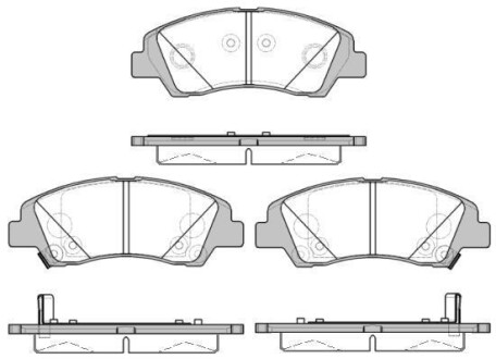 Гальмівні колодки перед. Hyundai i10 1.0-1.2 13- WOKING P14833.02 (фото 1)