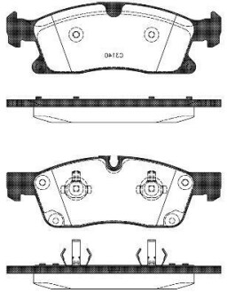 Колодки гальмівні диск. перед. (Remsa) MB GL166 GLE166 ML166 11>15, 15> (P15303.10) WOKING P1530310 (фото 1)