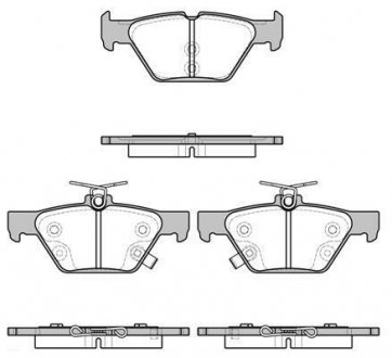 Гальмівні колодки задні Subaru /Outback/Legacy 14- WOKING P17383.02