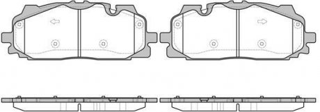 Колодки тормозные дисковые передние Audi Q7 3.0 15- (P17673.00) WOKING P1767300 (фото 1)