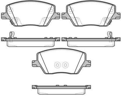 Колодки тормозные дисковые Fiat Tipo 15> / перед WOKING P17953.02 (фото 1)