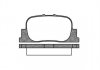 Колодки тормозные дисковые задние Geely Vision 1.5 05-,Lifan Solano 1.5 08- (P90 P901300