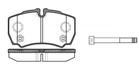 Колодки тормозные дисковые Ford Tranzit 06>13 / задн WOKING P9493.10 (фото 1)