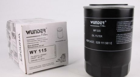 Фільтр масляний WUNDER WY 115 (фото 1)