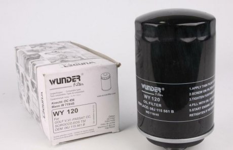 Фільтр масляний WUNDER WY 120 (фото 1)